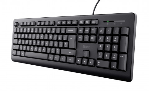 Klawiatura TRUST TK-150 KEYBOARD US (23980) - Galeria zdjęcie 1