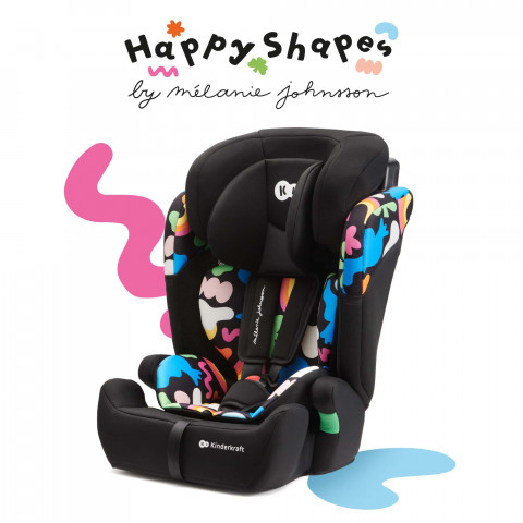 Kinderkraft fotelik COMFORT UP i-Size 9-36kg Happy - Galeria zdjęcie 7