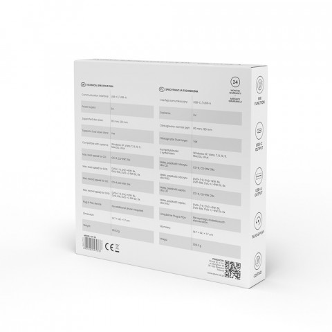 SAVIO NAGRYWARKA ZEWNĘTRZNA TYPU SLIM CD/DVD R/RW - Galeria zdjęcie 2