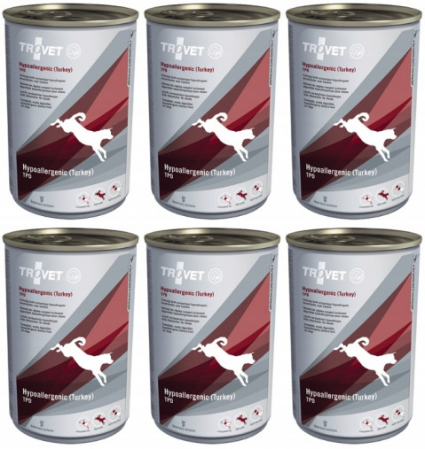 TROVET Hypoallergenic TPD z indykiem - mokra karma dla psa - 6x400g - Galeria zdjęcie 2