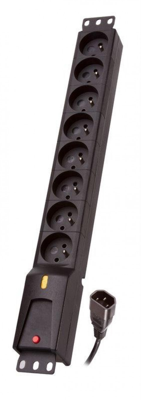 Listwa zasilająca lestar lzrm 810 3m rack czarna lzrm 810 bw g-a k.:cz 3m iec320 - Galeria zdjęcie 1