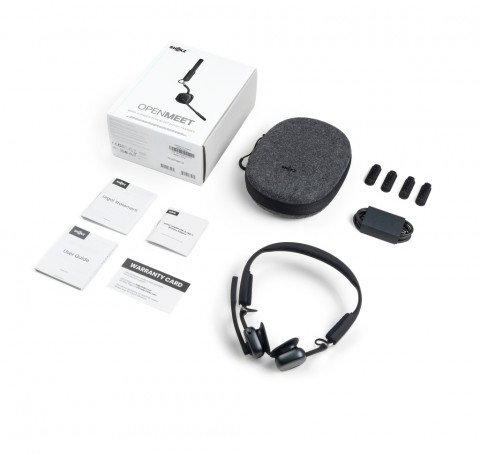 Słuchawki bezprzewodowe kostne Shokz OpenMeet mic-ANC USB-C czarne - Galeria zdjęcie 7