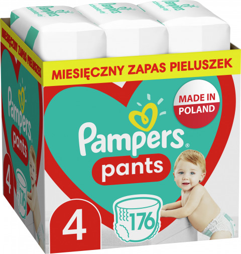 Pampers Pieluchomajtki PANTS 4 Maxi 176 szt - Galeria zdjęcie 12