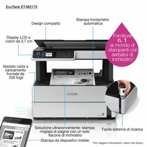 Urządzenie wielofunkcyjne Epson EcoTank M2170 - Galeria zdjęcie 12