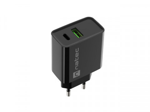 NATEC ŁADOWARKA SIECIOWA RIBERA USB-A+USB-C 20W PD - Galeria zdjęcie 3