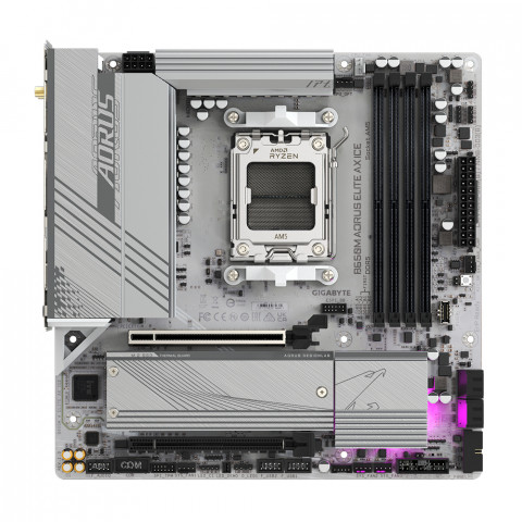 Płyta główna Gigabyte B650M AORUS ELITE AX ICE - Galeria zdjęcie 2