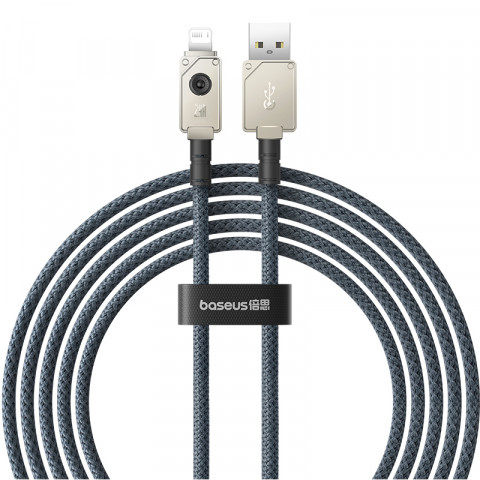Kabel Baseus Unbreakable USB-IP 2.4A 2m (biały) - Galeria zdjęcie 1