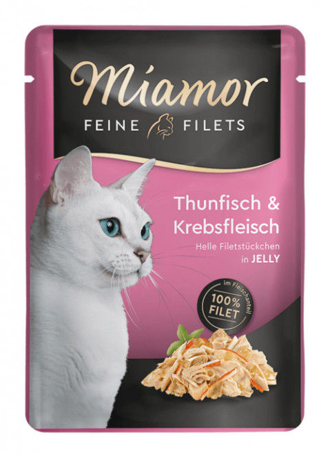 MIAMOR Feine Filets tuńczyk z krabami - mokra karma dla kota - 100 g - Galeria zdjęcie 1