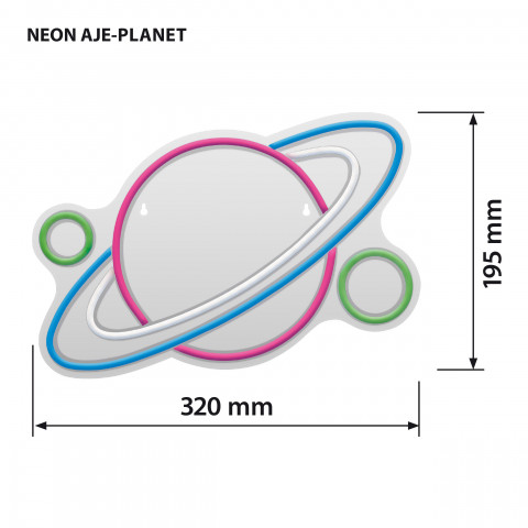 Neon LED Activejet AJE-NEON PLANET - Galeria zdjęcie 6