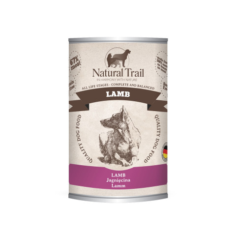 NATURAL TRAIL Jagnięcina - mokra karma dla psa - 400g - Galeria zdjęcie 1