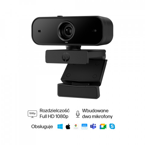 Kamera HP 430 Full HD Webcam USB czarna 77B11AA - Galeria zdjęcie 8