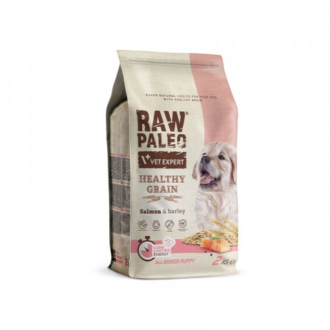 VetExpert Raw Paleo Healthy Grain Salmon&Barley Puppy - Karma sucha dla psów - 2kg - Galeria zdjęcie 1