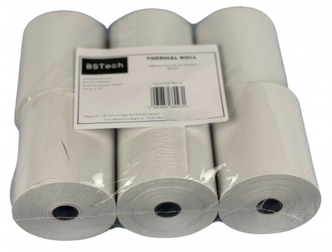 BSTech Papier, rolka do kas fiskalnych 80x60m 6 sztuk - Galeria zdjęcie 5