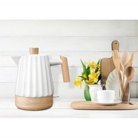 Czajnik elektryczny ceramiczny RK0090 CONCEPT biały - Galeria zdjęcie 8