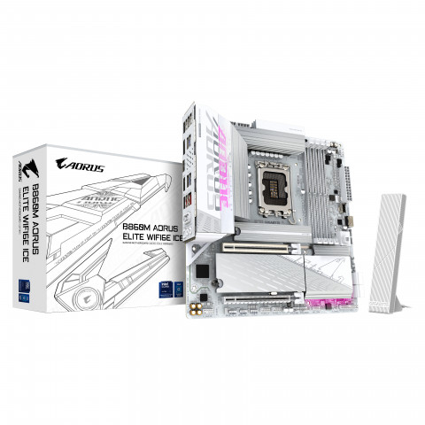 Płyta główna Gigabyte B860M AORUS ELITE WF6E ICE - Galeria zdjęcie 1