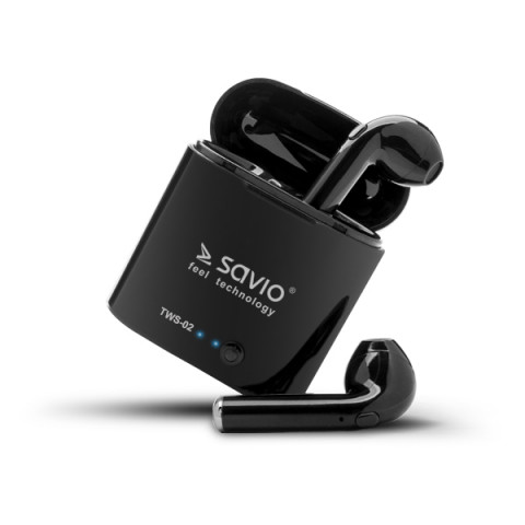 SAVIO BEZPRZEWODOWE SŁUCHAWKI BLUETOOTH TWS-02 - Galeria zdjęcie 2