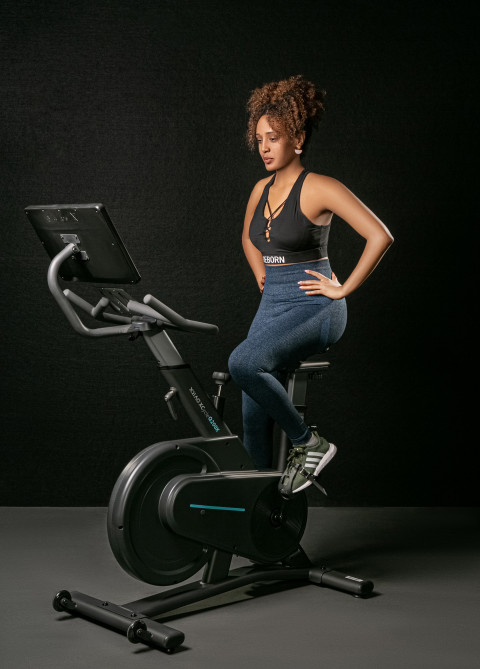 Rower stacjonarny, magnetyczny OVICX Q200X z ekranem dotykowym 15,6" TFT, WIFI bluetooth&app - Galeria zdjęcie 16