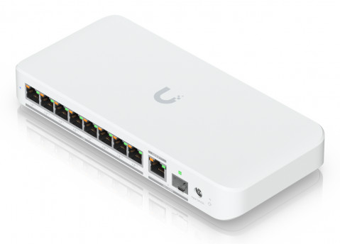 Switch Ubiquiti UniFi 9p PoE ( PoE++: 8;) Managed Multigigabit/10G (USW-Flex-2.5G-8-PoE-EU) - Galeria zdjęcie 5