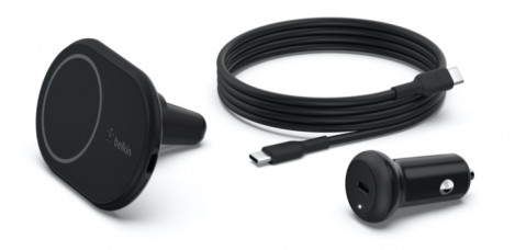 Ładowarka samochodowa Belkin BoostCharge Magnetic Wireless Car Charger 10W included 20W PD3.0 Car Power Supply and USB-C cable - Galeria zdjęcie 2