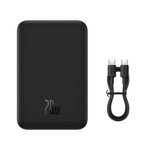 BASEUS POWERBANK MAGNETIC MINI 20000MAH (CZARNY) - Galeria zdjęcie 7