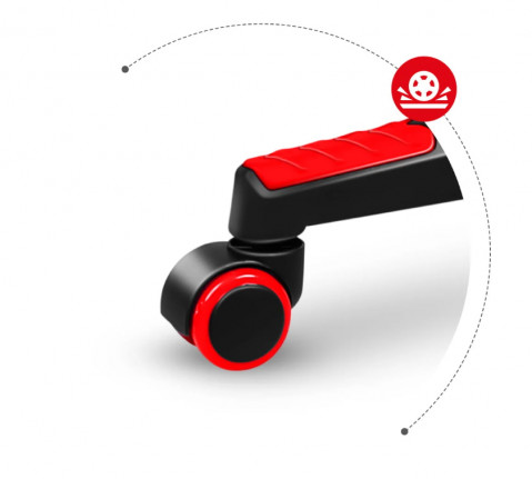 Fotel gamingowy Huzaro Force 4.4 Red Mesh - Galeria zdjęcie 12