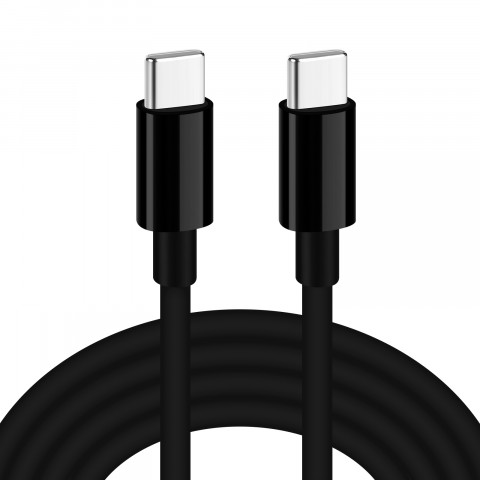 IBOX KABEL IKUTCS1B USB-C 60W SILICON 1M BLACK - Galeria zdjęcie 1