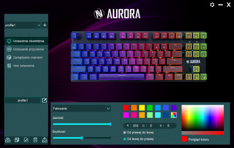 KLAWIATURA I-BOX AURORA K-2R RGB, MECHANICZNA - Galeria zdjęcie 49