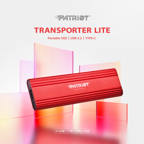 Patriot Transporter LT 2TB USB3.2 Type-C SSD 1000 MB/s Aluminium - Galeria zdjęcie 5