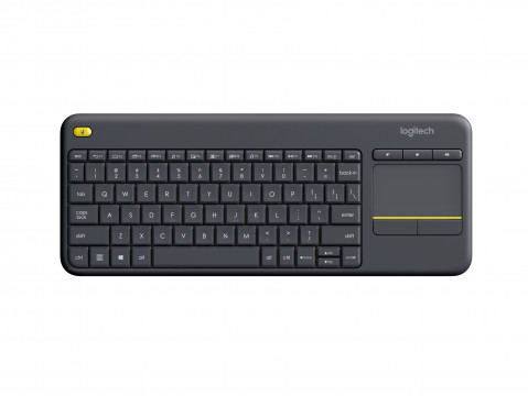 Klawiatura Logitech K400 plus bezprzewodowa, czarna - Galeria zdjęcie 1