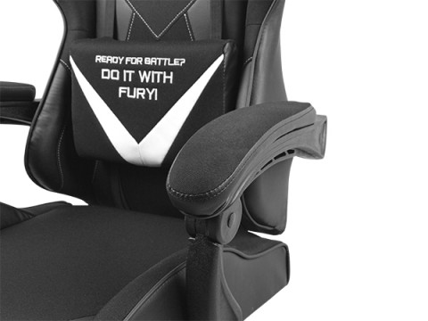 FURY FOTEL GAMINGOWY AVENGER L CZARNO-BIAŁY - Galeria zdjęcie 9