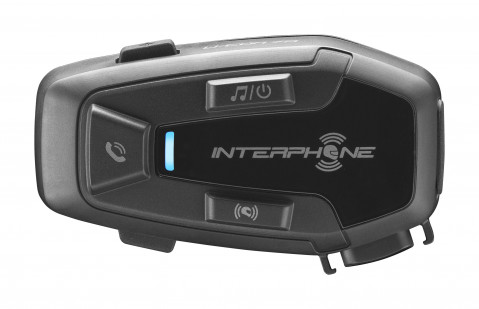 Intercom motocyklowy INTERPHONE U-COM 7R, komplet na 1 kask - Galeria zdjęcie 1