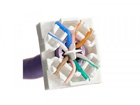 ALANTEC MODUŁ KEYSTONE RJ45 STP KAT.6A BEZNARZ. - Galeria zdjęcie 3