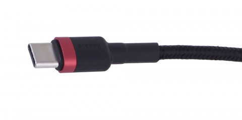 BASEUS KABEL USB-C DO USB-C CAFULE 60W 1M, CZARNY - Galeria zdjęcie 3