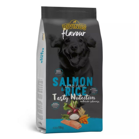 DIVINUS Flavour Łosoś z ryżem - sucha karma dla psa - 18kg - Galeria zdjęcie 1