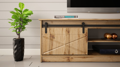 Szafka RTV GRANERO 200x56,7x35 dąb wotan - Galeria zdjęcie 6