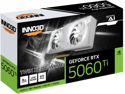 Karta graficzna INNO3 RTX 5060 Ti Twin X2 OC WHITE 8GB - Galeria zdjęcie 2