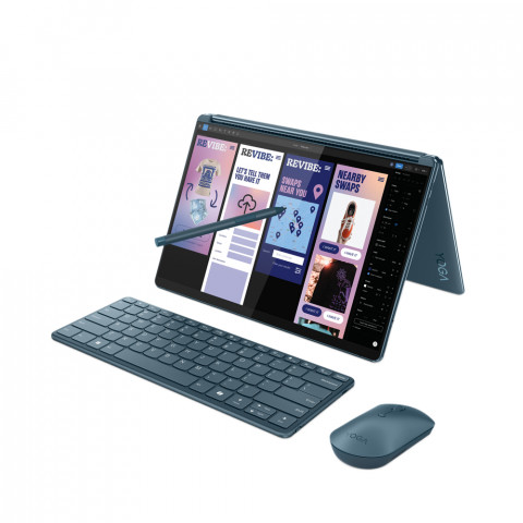 Lenovo Yoga Book 9 13IMU9 Ultra 7 155U 2x 13.3" 2.8K OLED 400nits Glossy 60Hz 32GB LPDDR5x-7467 SSD512 Intel Arc Graphics Win11 Tidal Teal - Galeria zdjęcie 1