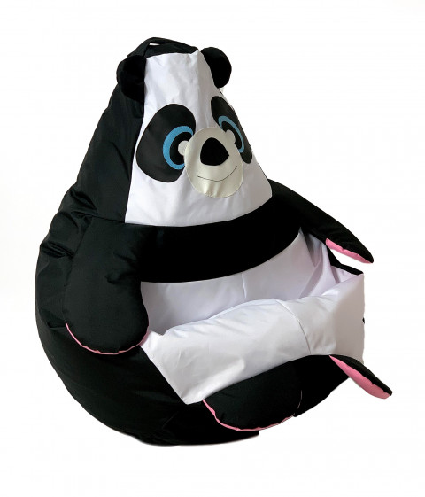 Pufa worek sako PANDA czarny-biały XL 130x90 - Galeria zdjęcie 6
