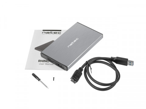 NATEC OBUDOWA HDD RHINO GO (USB 3.0, 2.5", GREY) - Galeria zdjęcie 6