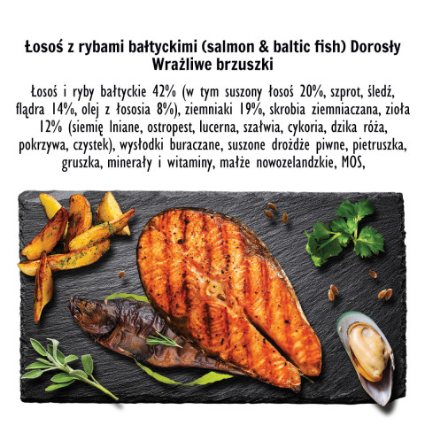 PAKA ZWIERZAKA Łosoś z rybami bałtyckimi M - sucha karma dla psa - 3kg - Galeria zdjęcie 3