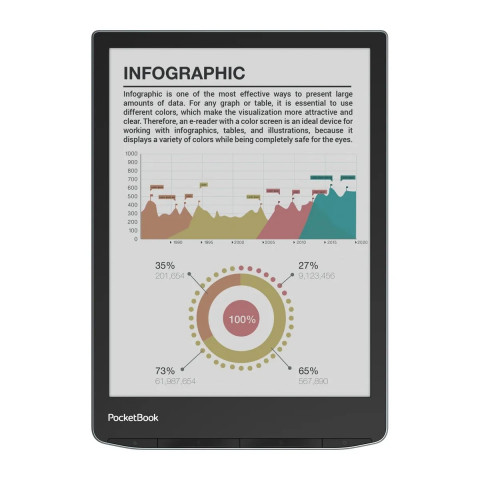 Czytnik e-booków PocketBook 743 InkPad Color 3 storme sea - Galeria zdjęcie 2
