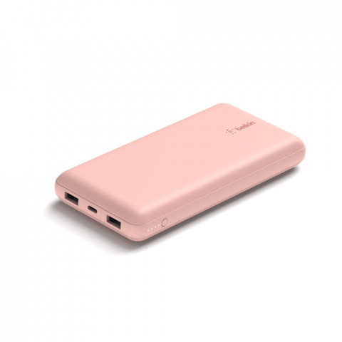 Powerbank Belkin BoostCharge Power Bank 20K 2xUSB-A + 1xUSB-C 20000mAh 15W Rose Gold - Galeria zdjęcie 2