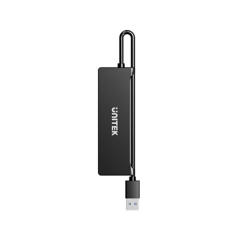 UNITEK HUB USB-A 4X USB-A 5 GBPS, CZARNY - Galeria zdjęcie 1