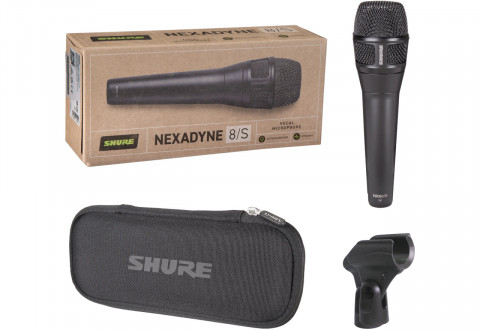 Shure NXN8/S - Mikrofon dynamiczny Nexadyne, Superkardioidalny ze złączem XLR, czarny - Galeria zdjęcie 4