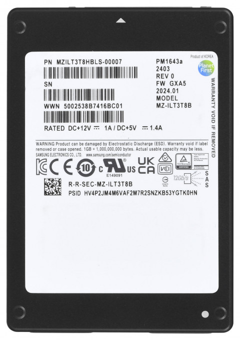 Samsung PM1643a 3.84TB 2.5" SAS MZILT3T8HBLS-00007 - Galeria zdjęcie 2