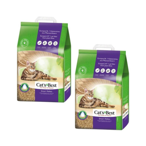 JRS Cat's Best Smart Pellets - drewniany żwirek dla kotów, zbrylający - 2x10 kg - Galeria zdjęcie 1