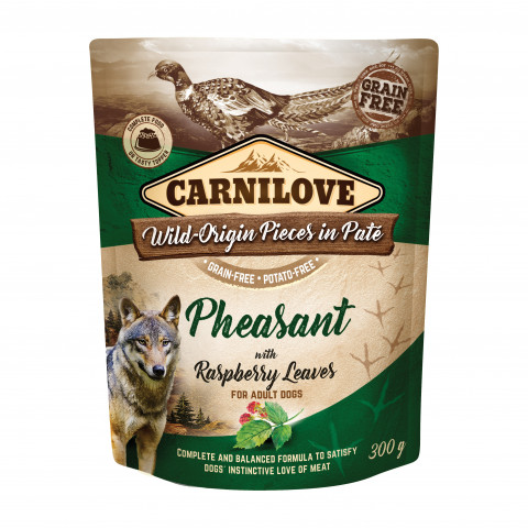 CARNILOVE Dog Pouch Pheasant & Raspberry - mokra karma dla psa - 300g - Galeria zdjęcie 1