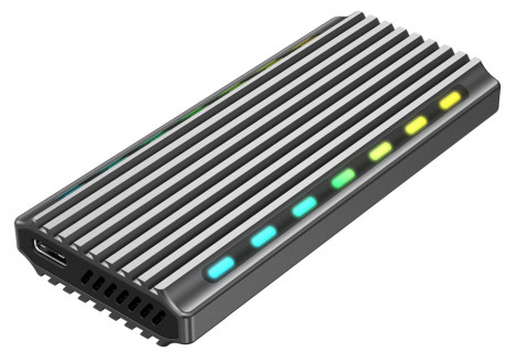 GEMBIRD OBUDOWA USB 3.1 NA DYSK M.2 NVME, ALUMINIU - Galeria zdjęcie 1