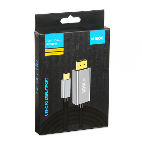 IBOX KABEL ITVCDP4K USB-C TO DISPLAYPORT 4K 1,8M - Galeria zdjęcie 8