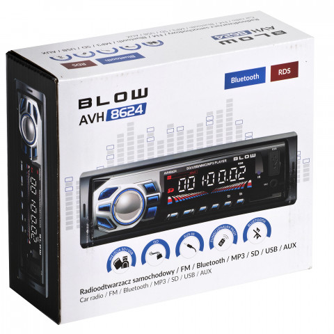 Radio BLOW AVH-8624 MP3/USB/SD/MMC/BT - Galeria zdjęcie 3